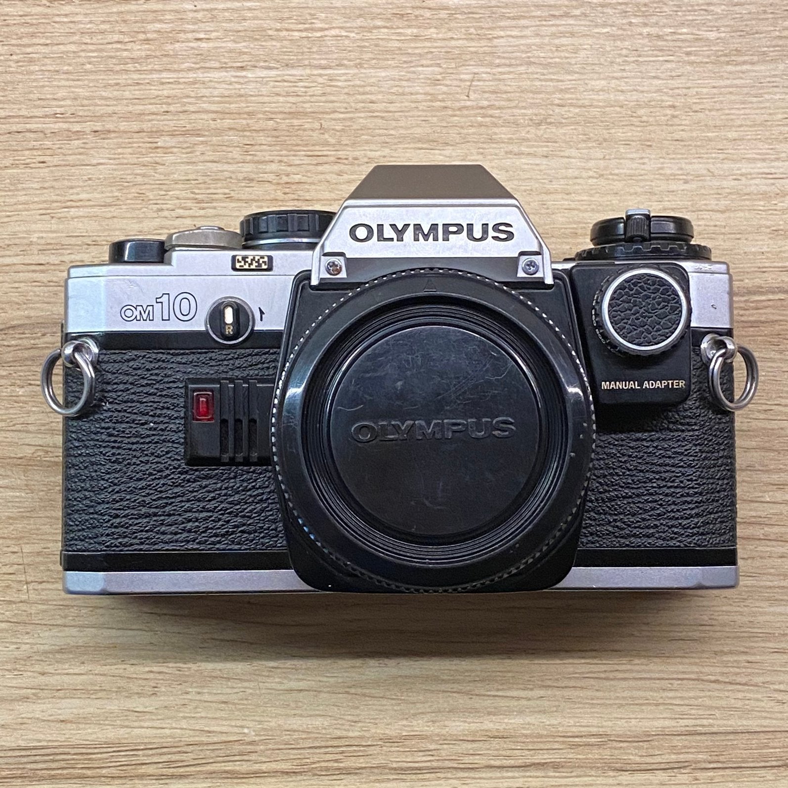 Olympus Om-10 behuizing, + manual adapter, Audio, Tv en Foto, Ophalen of Verzenden, Zo goed als nieuw, Spiegelreflex, Olympus