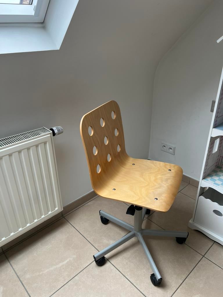 Chause de bureau en bois, Enlèvement, Comme neuf, Chaise de bureau