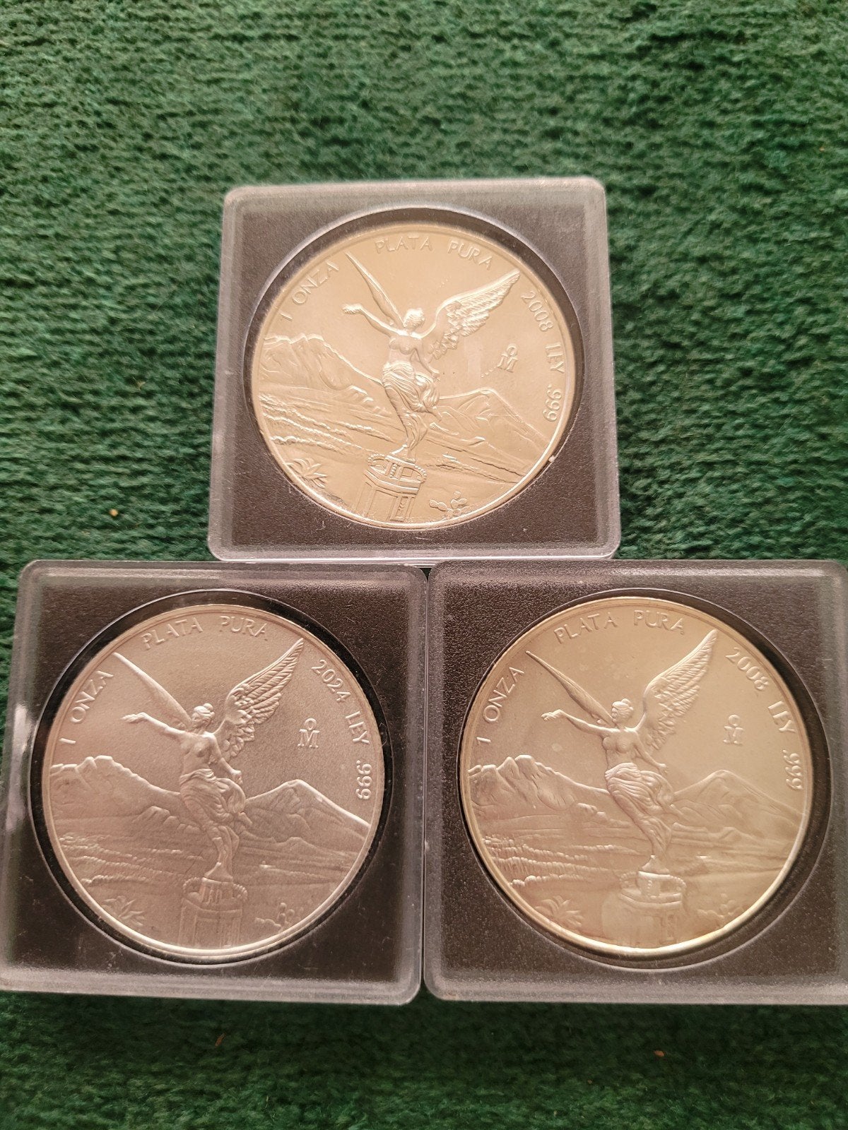3 x 1oz 999 zilveren Libertad munten Mexico, Postzegels en Munten, Ophalen of Verzenden