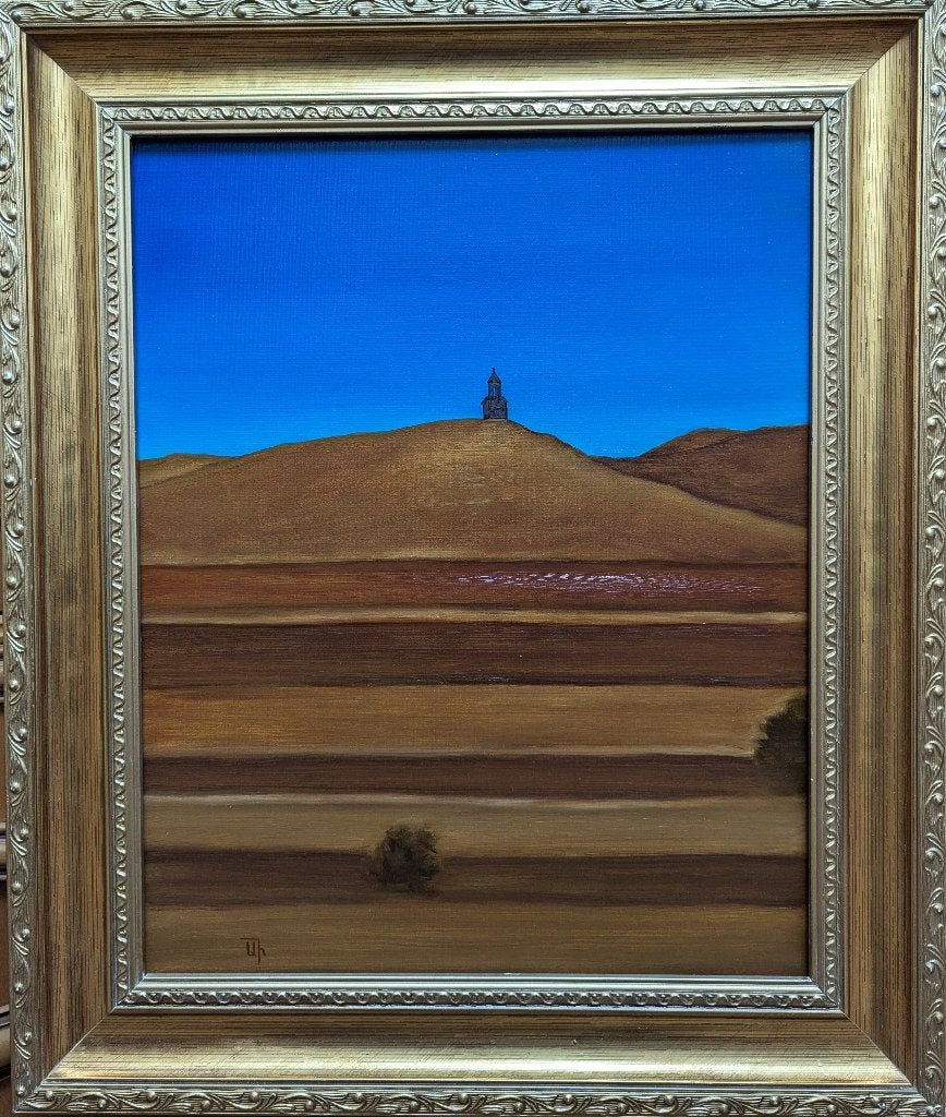 Peinture « Paysage de montagne », Antiquités & Art, Envoi