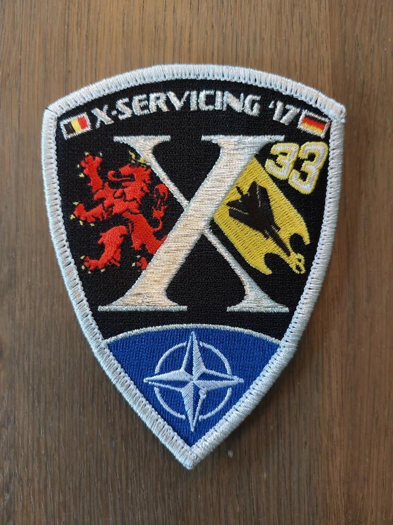 Patch d'entretien Tac x de 10 W pour l'armée de l'air belge, Collections, Envoi, Armée de l'air, Emblème ou Badge