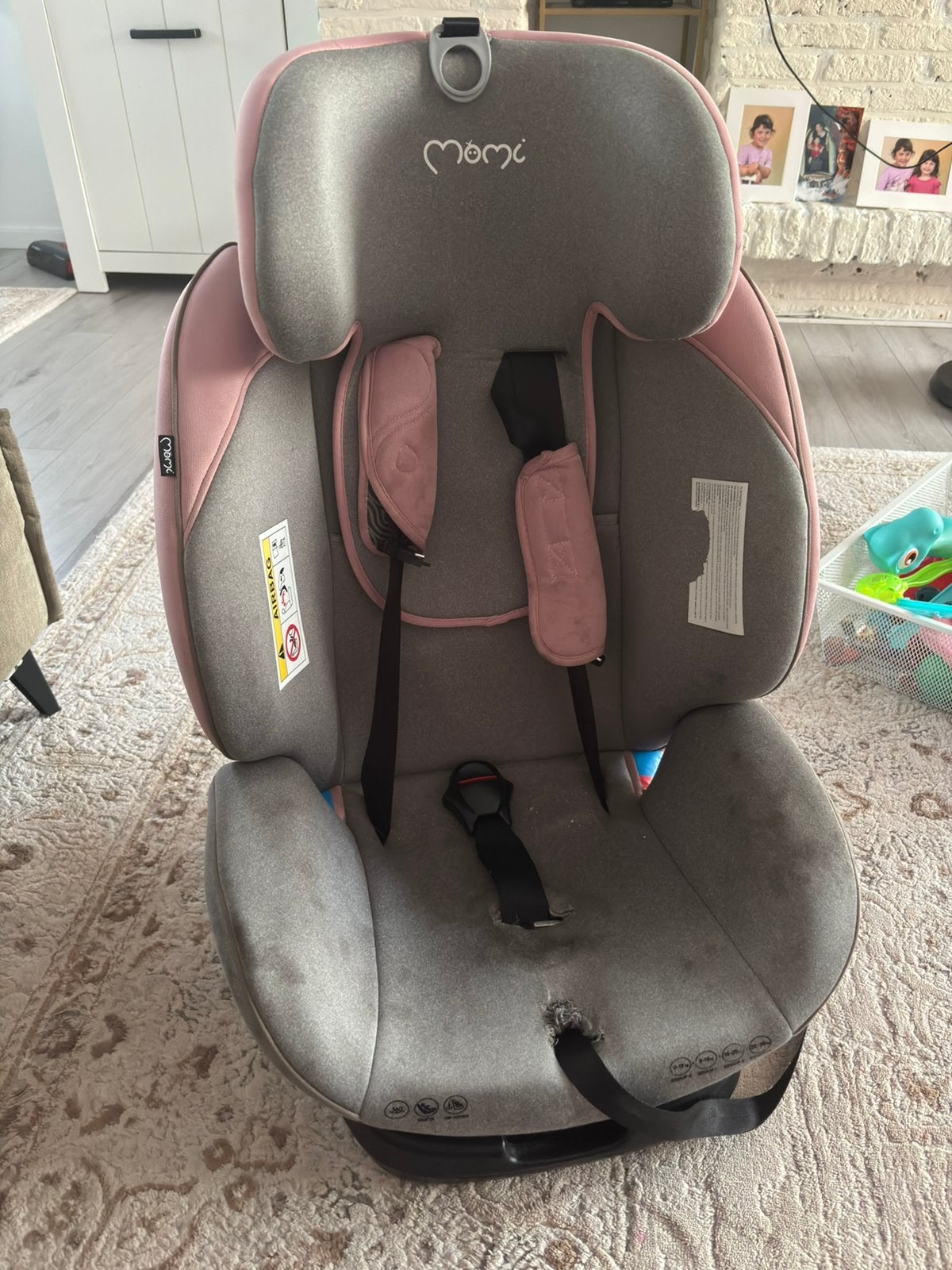 MoMi TORDI 360  autostoeltje, Enfants & Bébés, Sièges auto, Utilisé, Autres marques, Ceinture de sécurité ou Isofix, Dossier réglable