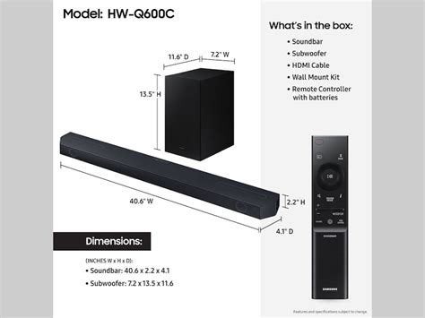 Barre de son Samsung Q600C