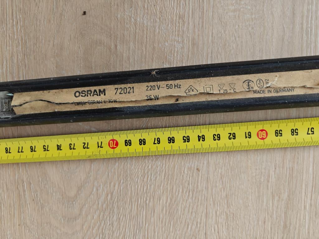 dunne tl armatuur, Huis en Inrichting, Lampen | Plafondlampen, Ophalen, Gebruikt