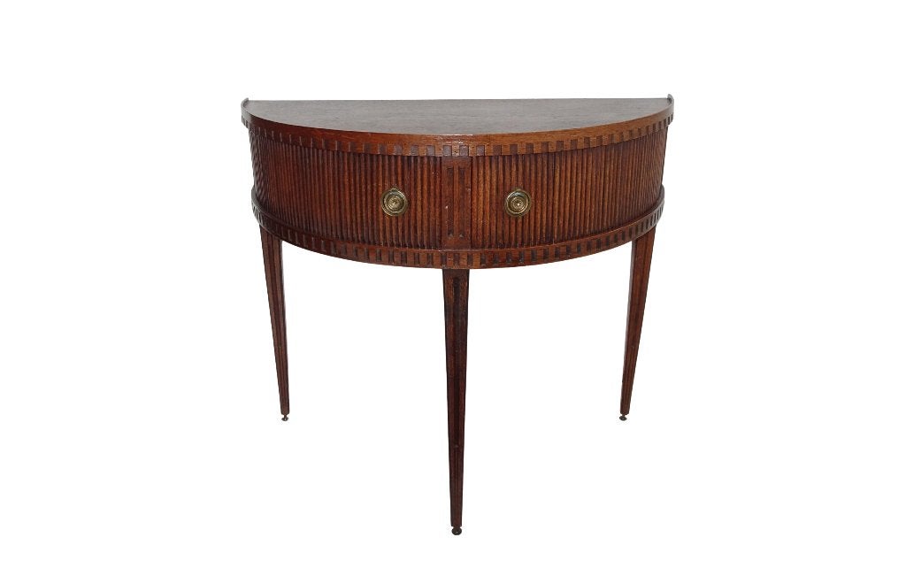 Veilinghuis Oranje - Armoire ancienne demi-lune en chêne, Enlèvement, Utilisé