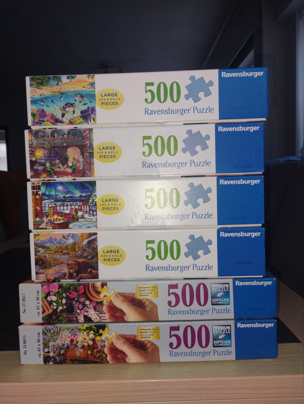 puzzels 500 XXL senioren grotere stukjes Ravensburger, Ophalen, 500 t/m 1500 stukjes, Zo goed als nieuw