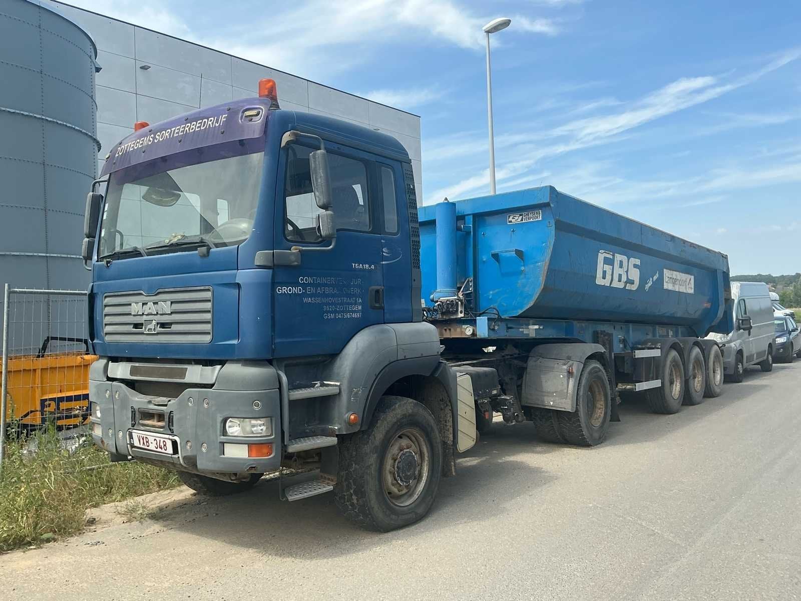 Camion TGA Man 2006 + REMORQUE SEMI-REMORQUE 2007 (LANGENDOR, Autos, Entreprise, Autres carburants, Achat, MAN