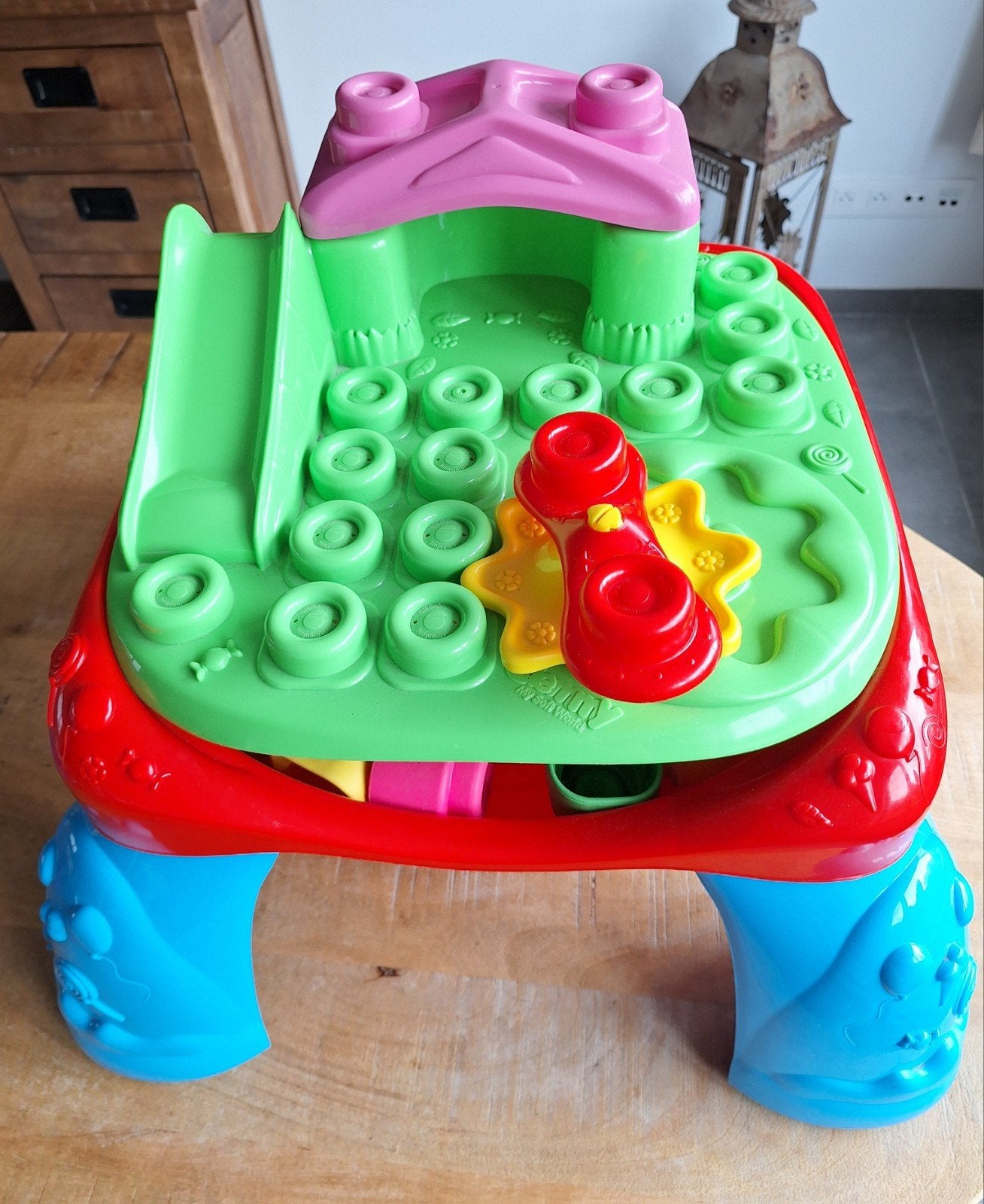 Bumbaspeeltafel, Ophalen