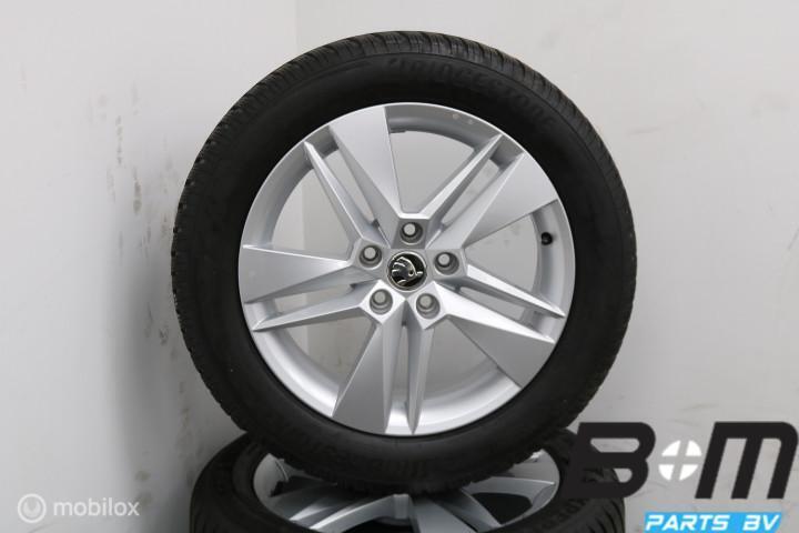 WINTER! ORIGINEEL! 17 inch velgen Skoda Superb 3V 3V0601025, Auto-onderdelen, Banden en Velgen, Banden en Velgen, 17 inch, Winterbanden