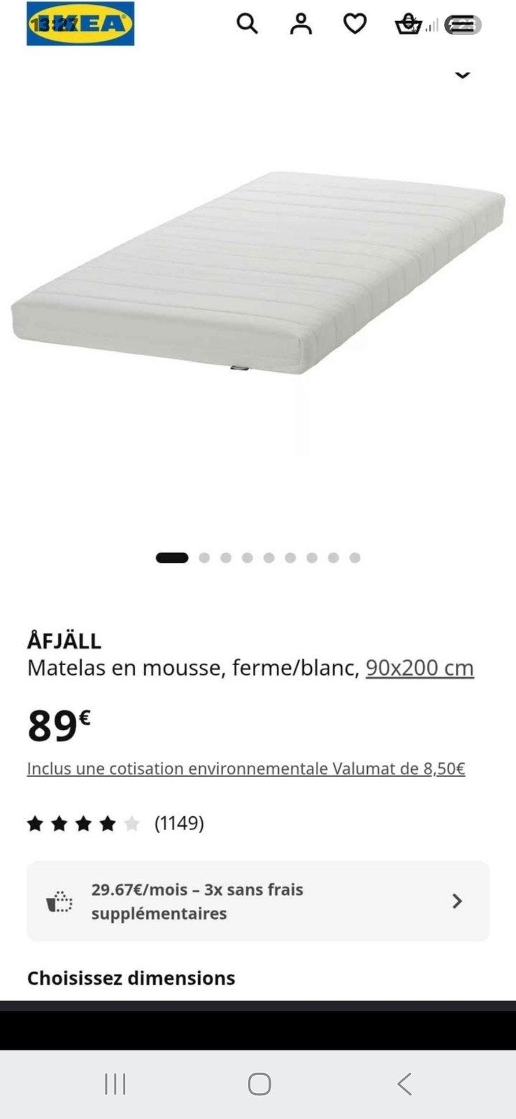 matelas, Maison & Meubles, Enlèvement, Matelas