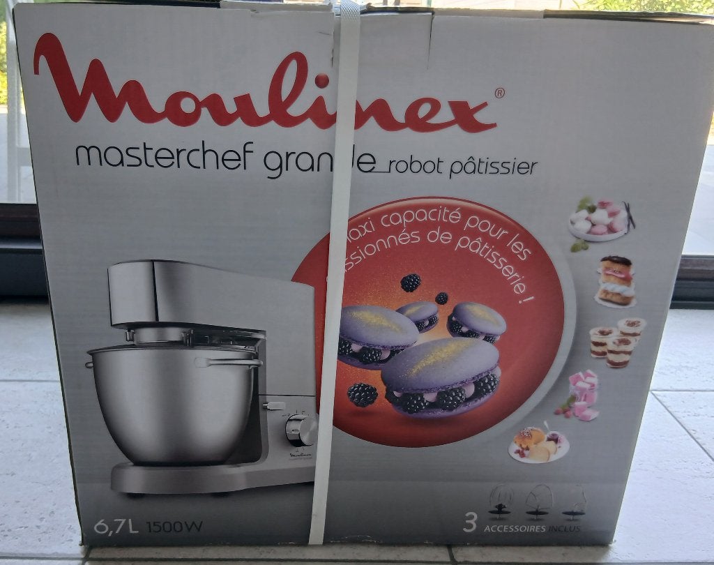 Nieuwe Moulinex Masterchef grande 1500W, Elektronische apparatuur, Keukenmixers, Ophalen, 4 liter of meer, Nieuw, 3 snelheden of meer