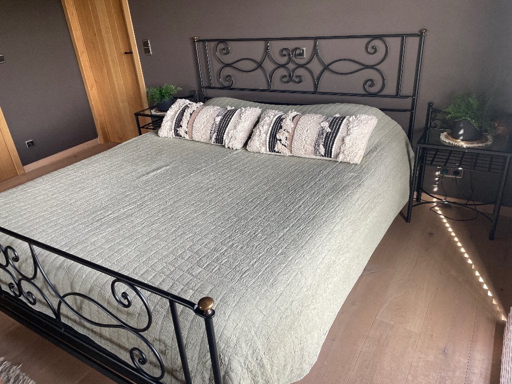 Bed, Ophalen, Zwart, Tweepersoons, Landelijk