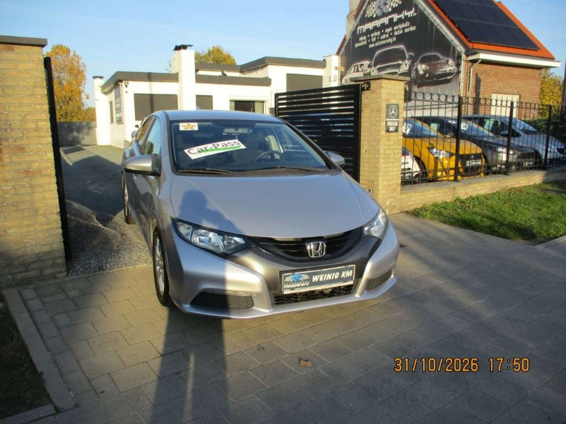 Honda Civic Civic 1.4I-VTEC SPORT AIRCO PDC ALU PRIVACY CAME, Auto's, Stof, Gebruikt, 4 cilinders, Bluetooth