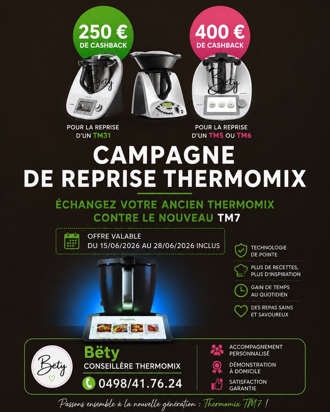 Thermomix TM7 offre de reprise, Ophalen, Zo goed als nieuw