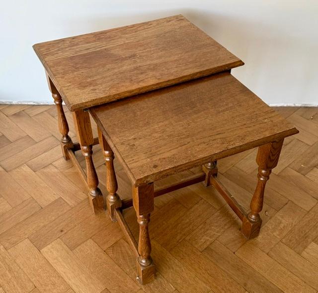 Tables gigognes et mimisettes en chêne — Tables chêne massif, Antiquités & Art, Enlèvement