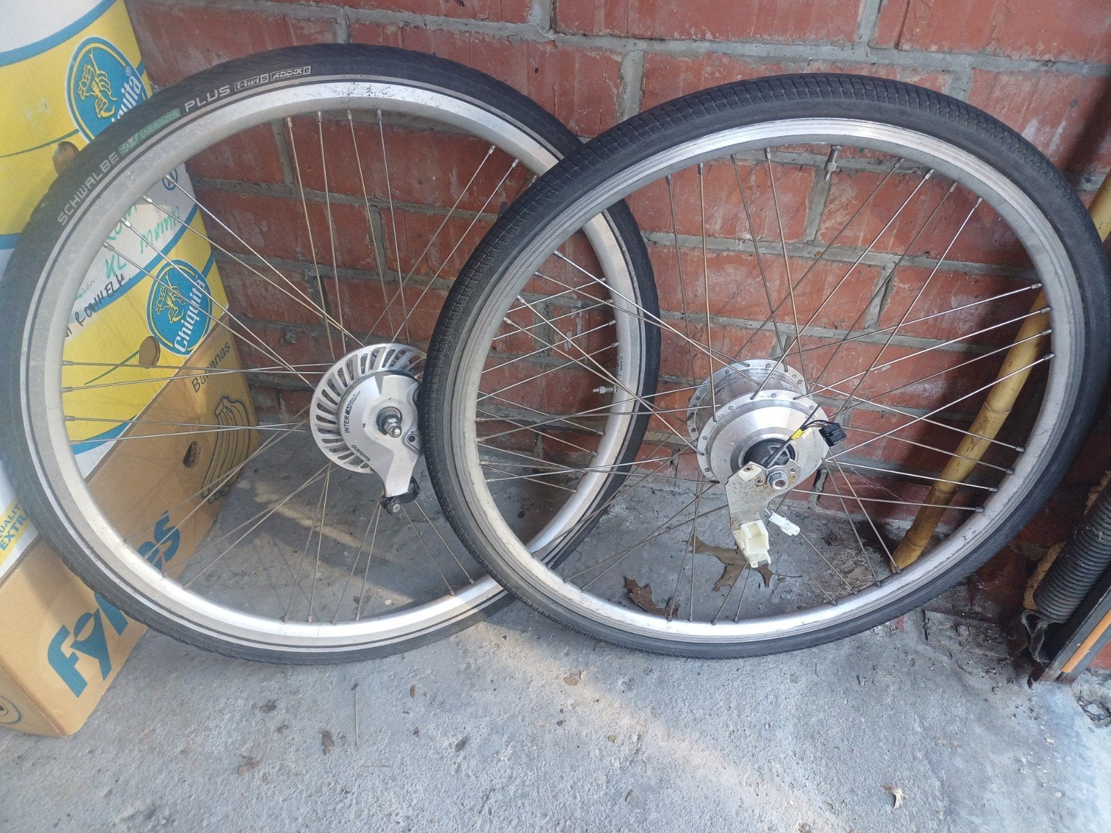 set wielen voor elektrische fiets met toebehoren geen accu a, Enlèvement, Elektrische fiets