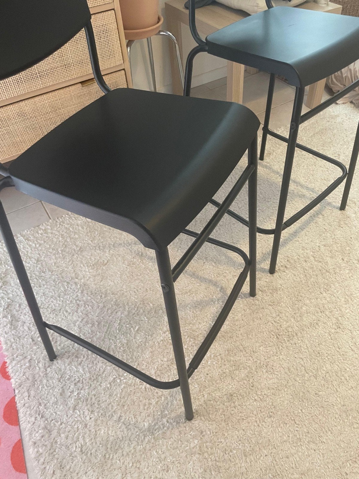 Chaises hautes IKEA STIG lot de 2, Neuf, 2 tabourets, Synthétique, Enlèvement