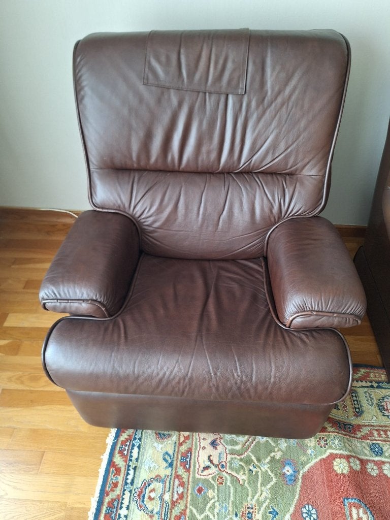 relaxfauteuil, Huis en Inrichting, Fauteuils, Ophalen, Gebruikt, 75 tot 100 cm, Leer