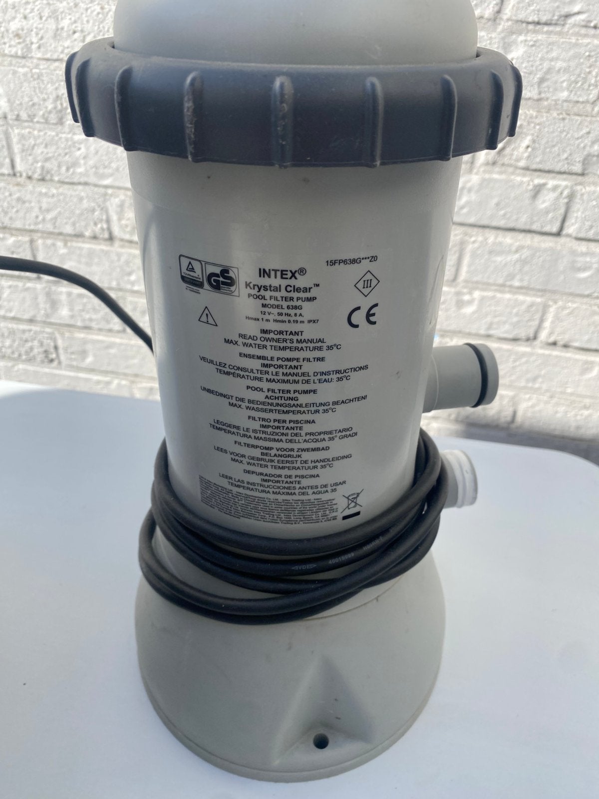 Intex Filterpomp, Tuin en Terras, Ophalen, Zo goed als nieuw