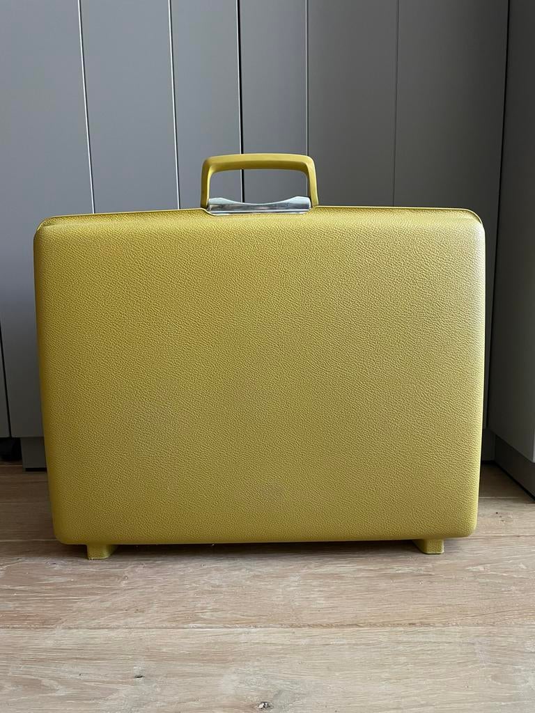 Gele vintage koffer van Samsonite, Ophalen, Zo goed als nieuw
