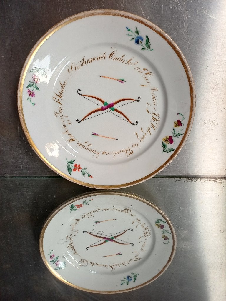 Sint Sebastiaan porseleinen bord Oudenaarde - Vieux Brussel, Ophalen of Verzenden
