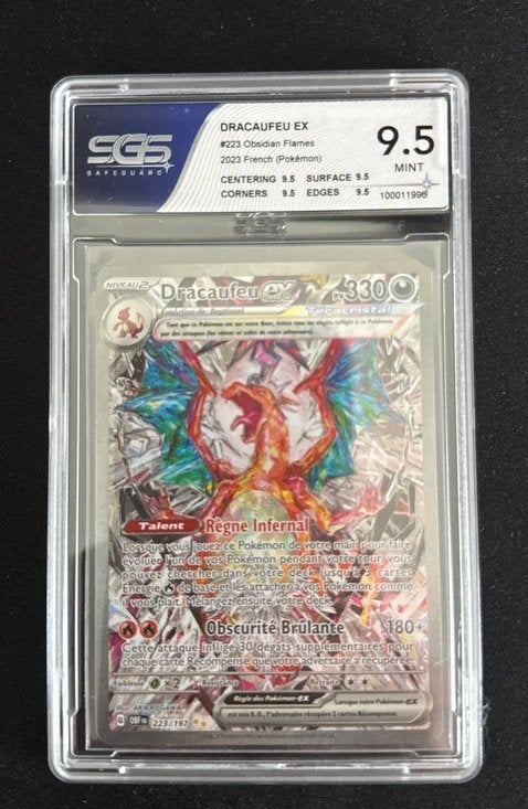 Carte Pokemon Gradee : Dracaufeu EX 223/197 gradee SGS 9.5, Enlèvement ou Envoi, Neuf, Cartes en vrac
