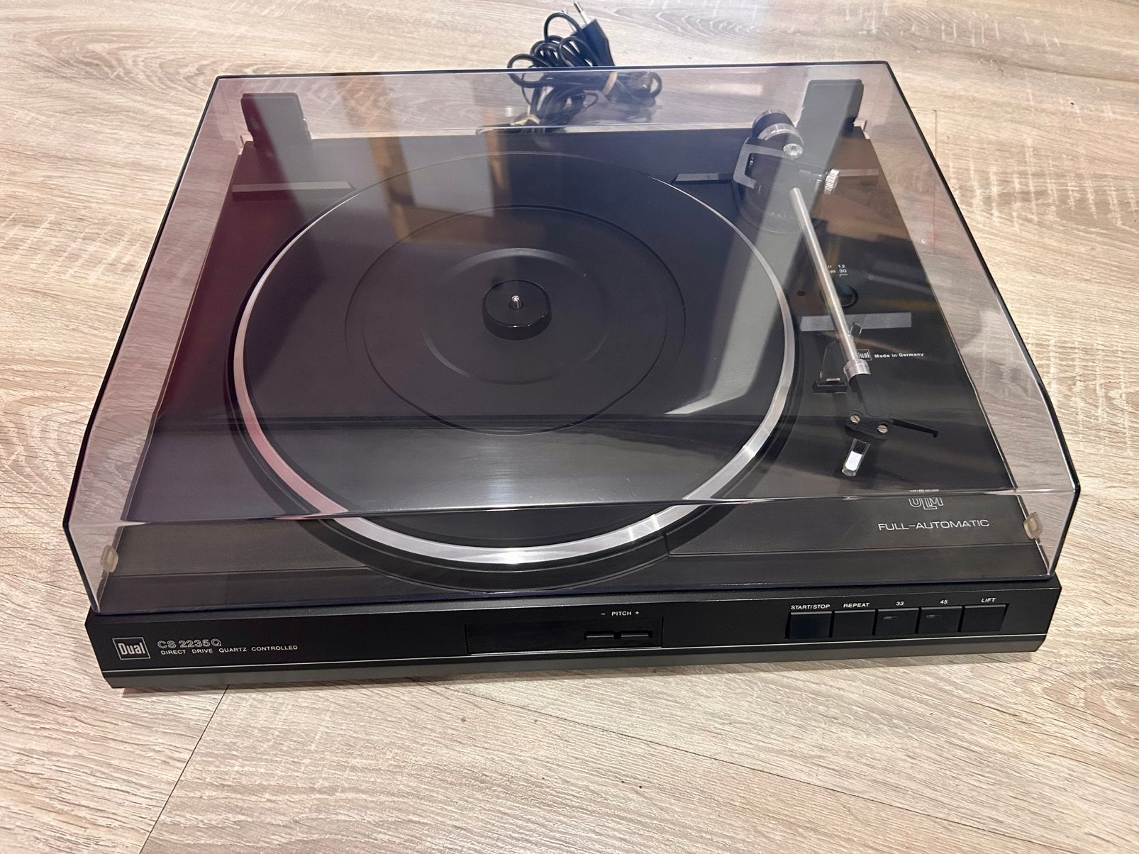 platine vinyle Dual CS 2235Q full automatique, Direct drive, Enlèvement, Comme neuf, Dual, Automatique