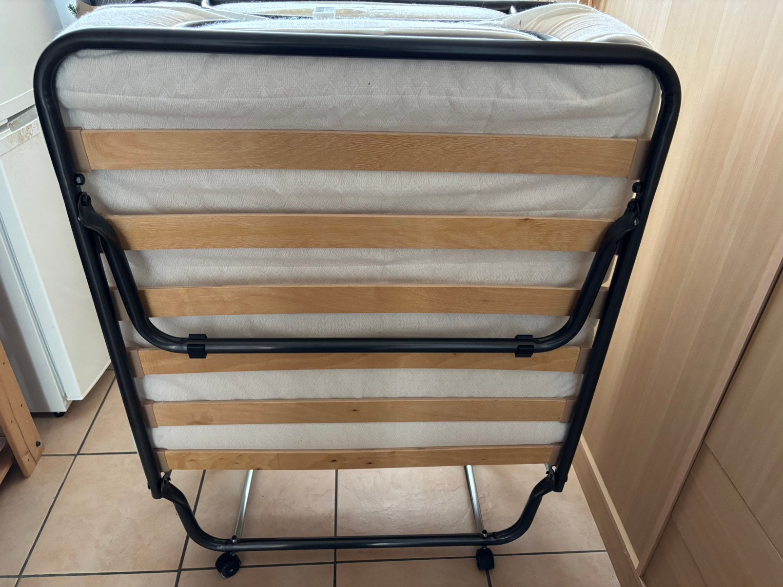 Lit pliable 80x190, Maison & Meubles, Chambre à coucher | Canapés-lits, Une personne, Utilisé, 190 cm ou moins, Noir