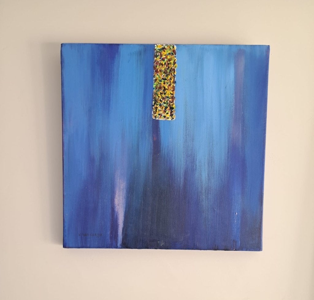 Modern schilderij, Ophangklaar, Abstract, Ophalen of Verzenden, Olieverf