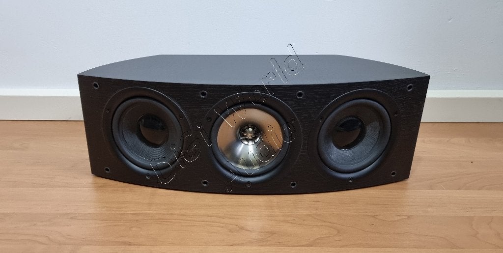 Haut-parleur central KEF IQ60C en élégant frêne noir, Haut-parleur central, Enlèvement ou Envoi, Bass-reflex, Comme neuf