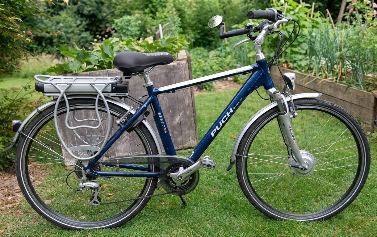 Puch Radius elektrische fiets, Fietsen en Brommers, Minder dan 10 versnellingen, Vering, Velgrem, Ophalen