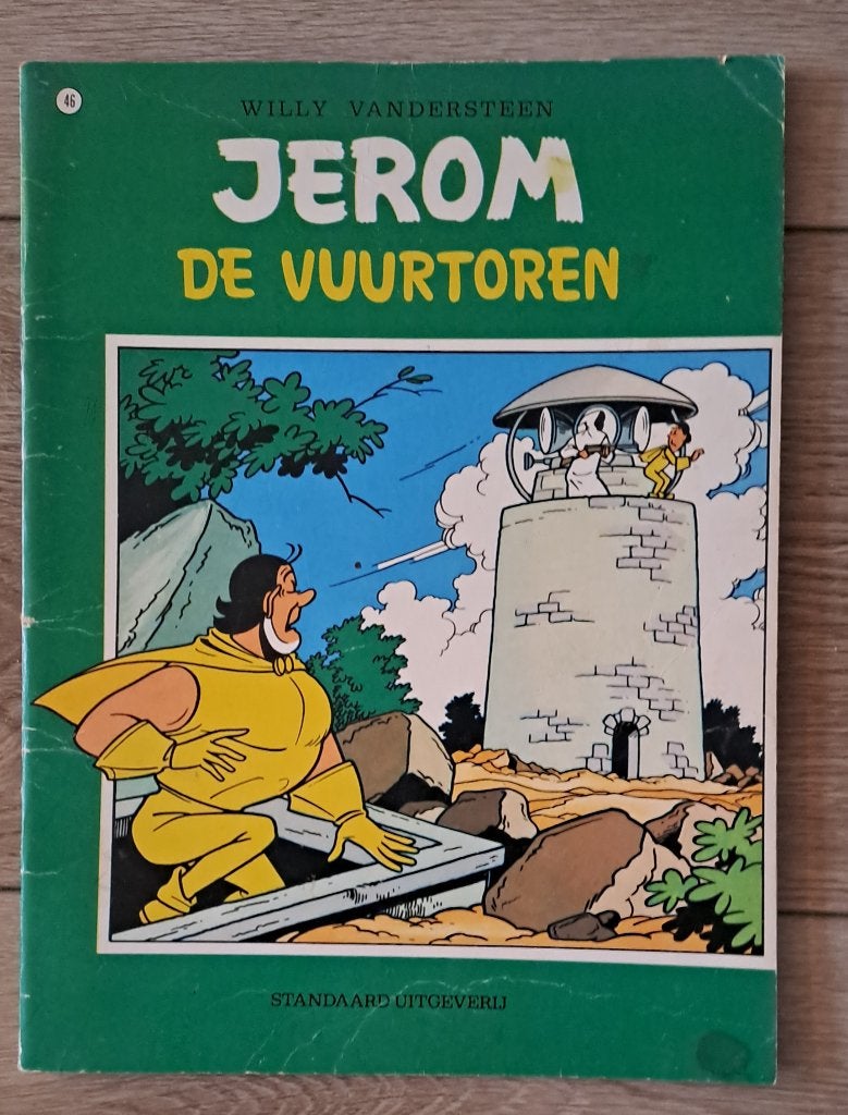 46 - Jerom - De Vuurtoren, Gelezen, Willy vandersteen, Eén stripboek, Ophalen of Verzenden