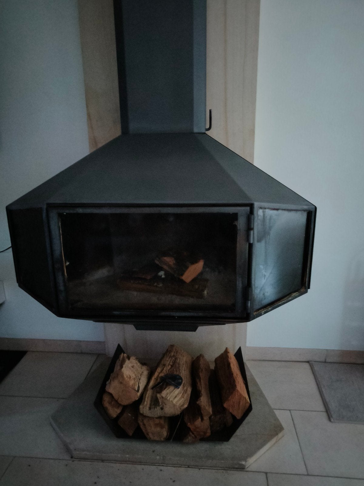 donbar diamant hanghaard, Maison & Meubles, Enlèvement, Utilisé, Suspendu, Cheminée au bois