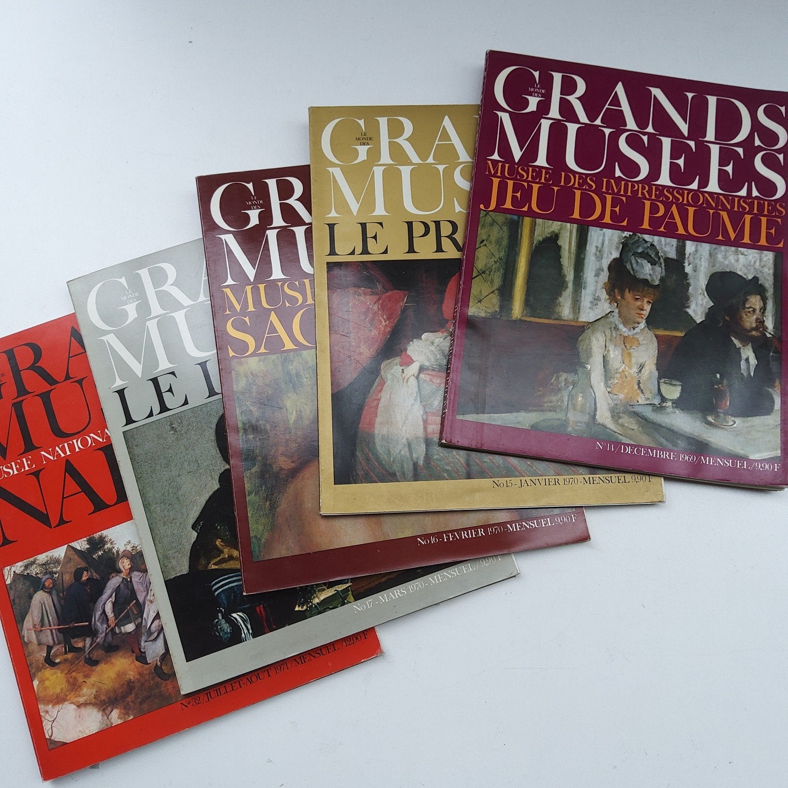 Le Monde des Grands Musées" 5 luxe kunstmagazines., Antiek en Kunst, Kunst | Overige Kunst, Ophalen of Verzenden
