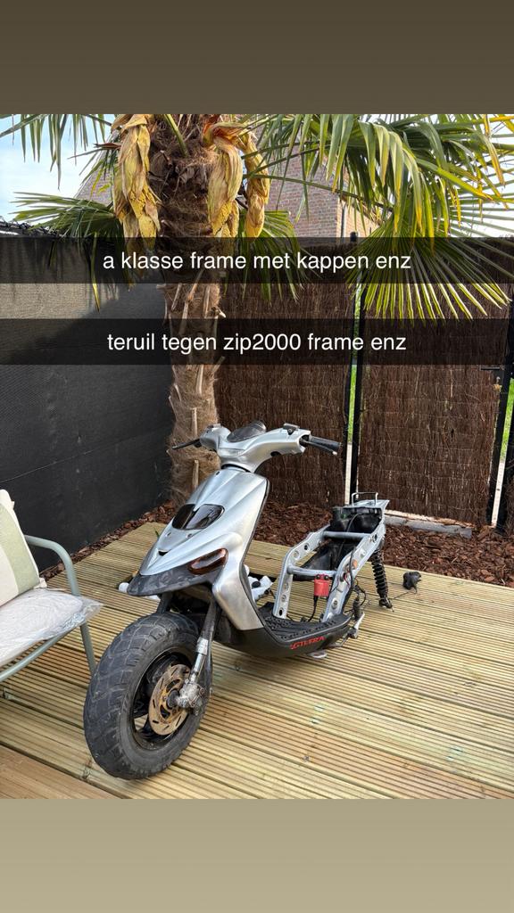 a klasse gilera stalker teruil of te koop tegen zip frame, Fietsen en Brommers, Ophalen, Zo goed als nieuw
