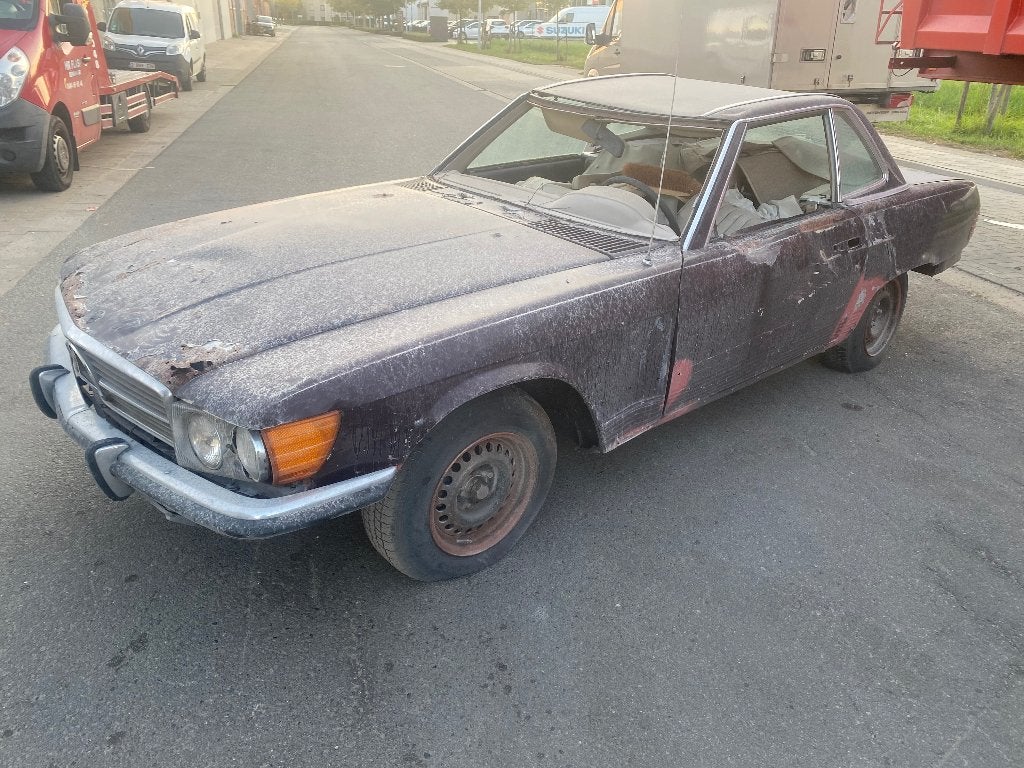 Mercedes SL450 V8 1973 84000km cabrio airco hardtop, Auto's, Particulier, Te koop