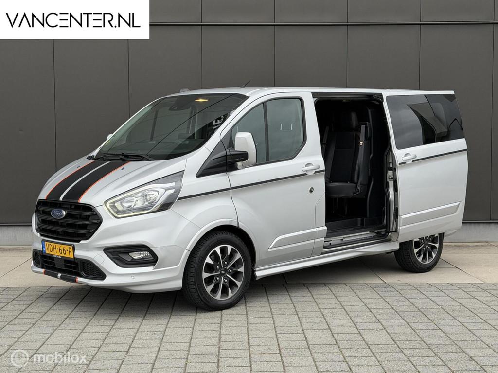 Ford Transit Custom Sport DC 2.0 TDCI 185PK Automaat L1, Autos, Argent ou Gris, Achat, 1750 kg, Euro 6