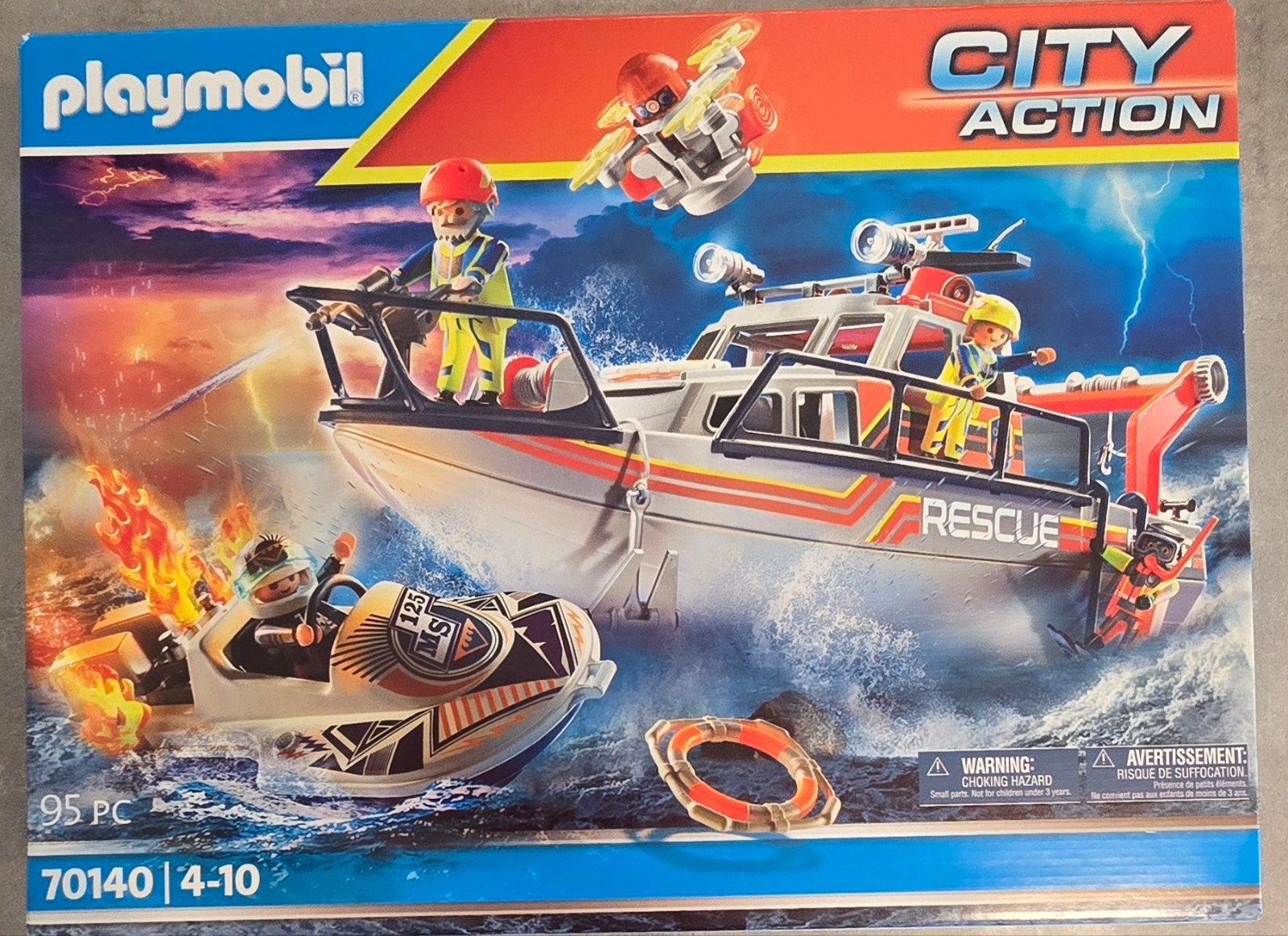 Bateau de sauvetage Playmobil 95 pièces 70140, Enlèvement ou Envoi