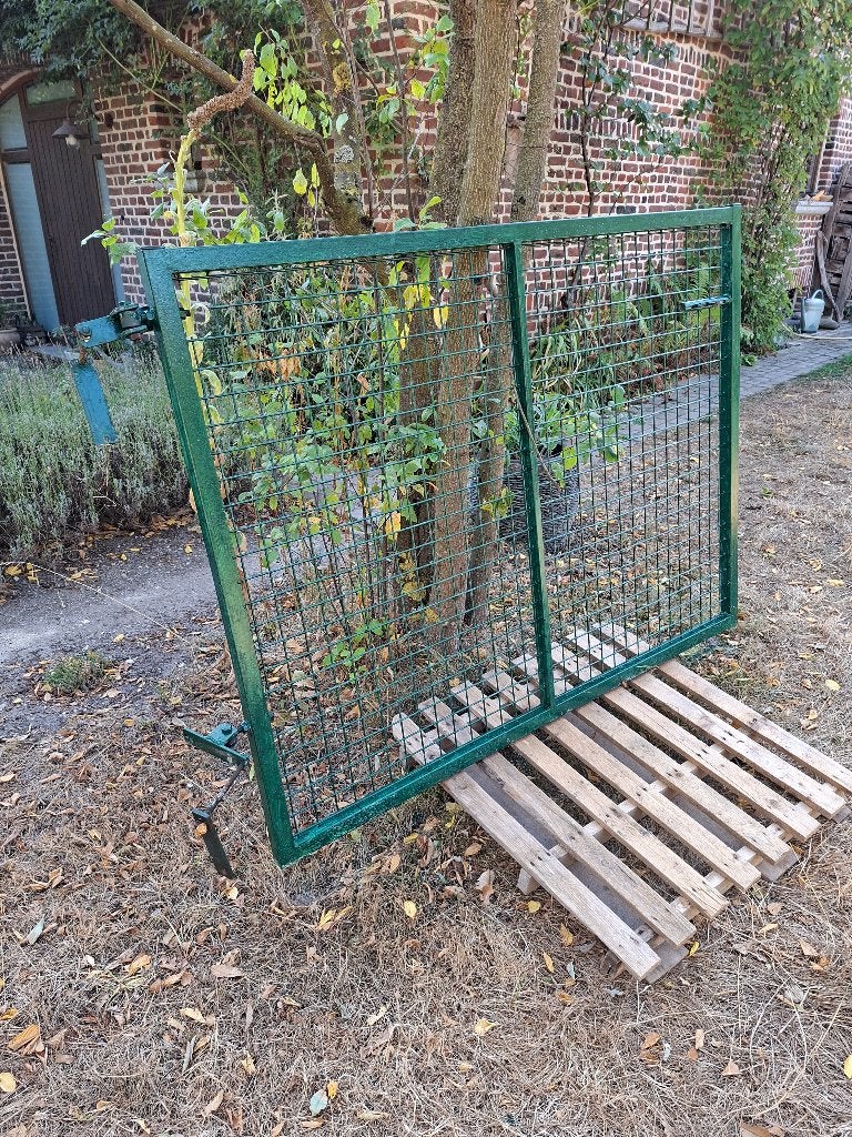 Metalen poort, Tuin en Terras, Ophalen, Gebruikt, IJzer, Gaashekwerk