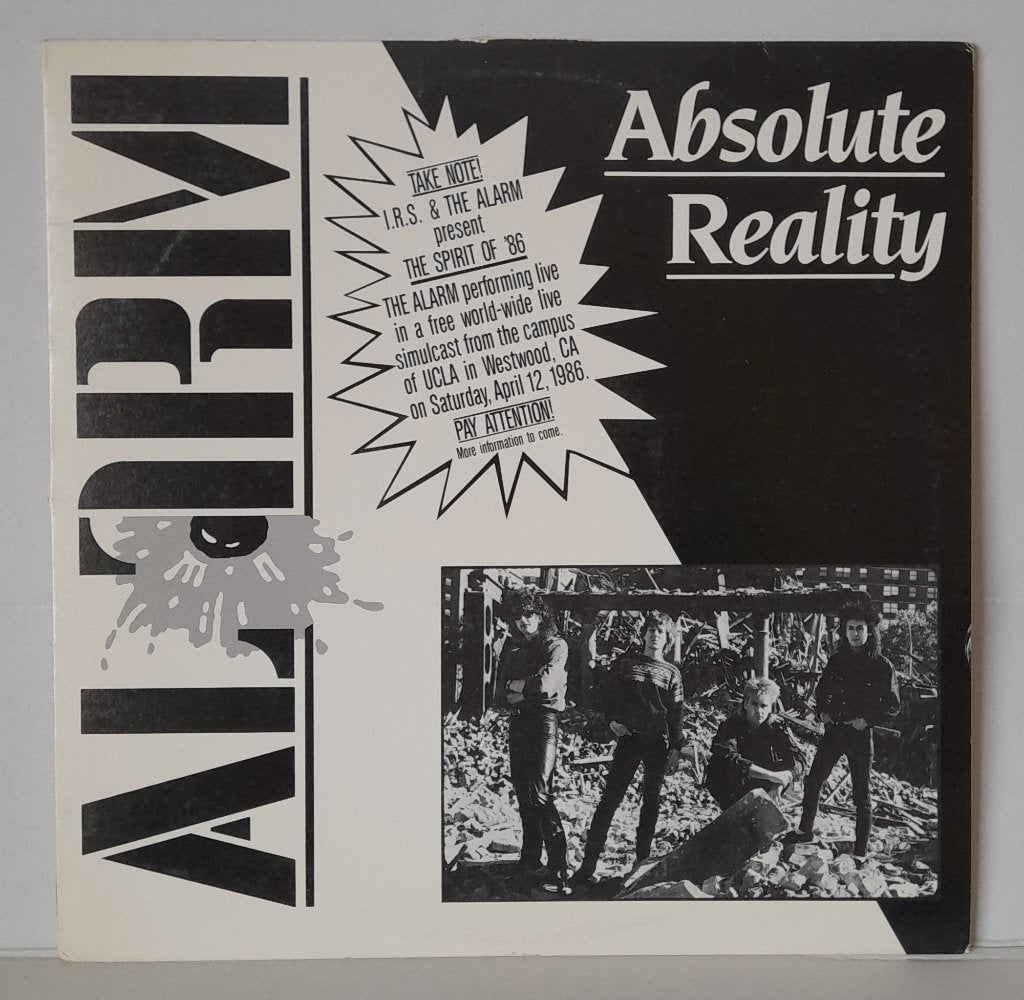 THE ALARM - ABSOLUTE REALITY - 12INCH PROMO - 1986 - USA -, Cd's en Dvd's, Gebruikt, Promo, Ophalen of Verzenden, EP
