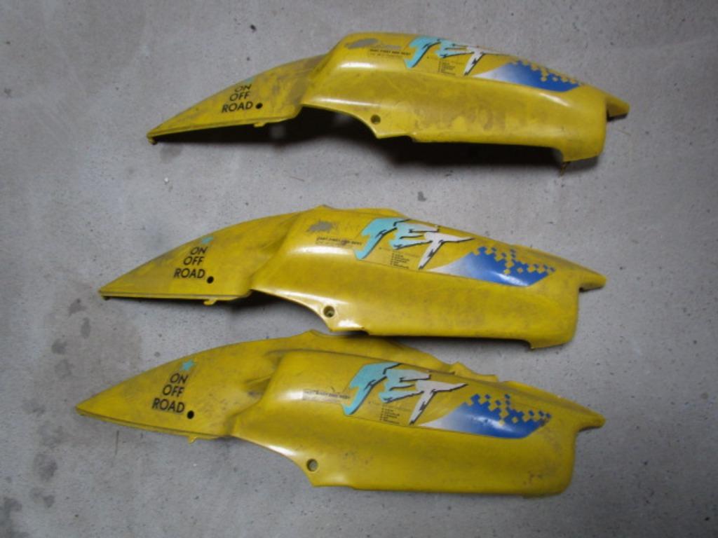 3 housses latérales gauche d'occasion scooter SYM Jet 50cc, Vélos & Vélomoteurs, Pièces de cyclomoteur | Scooters, Utilisé, SYM