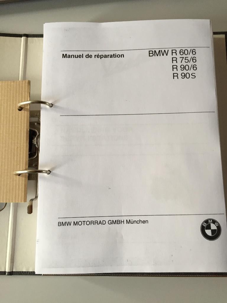 BMW manuel d’atelier pour BMW R60/6 R75/6 R90/6 et R90S, Motoren, Ophalen of Verzenden, BMW
