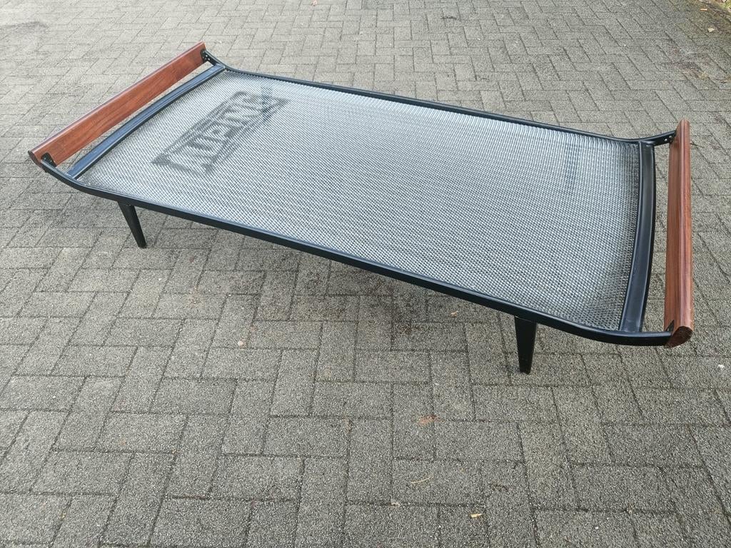 Auping bed Cleopatra, Huis en Inrichting, Slaapkamer | Bedden, Ophalen, Grijs, Metaal