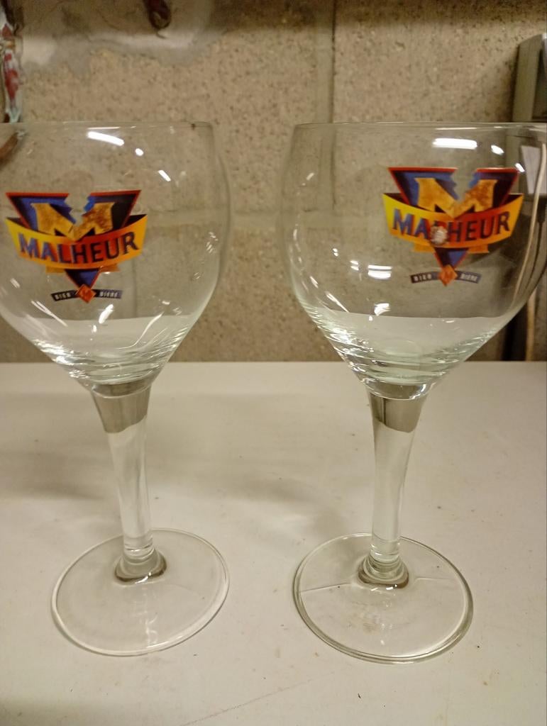 Selectie van 8 bierglazen, Ophalen, Nieuw, Bierglas
