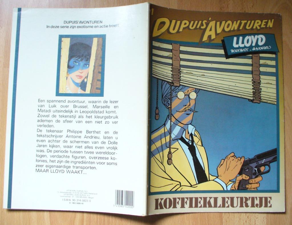 BERTHET KOFFIEKLEURTJE ROBBEDOES DUPUIS AVONTUREN PIN-UP, Livres, BD, Une BD, Enlèvement ou Envoi, Utilisé, Berthet