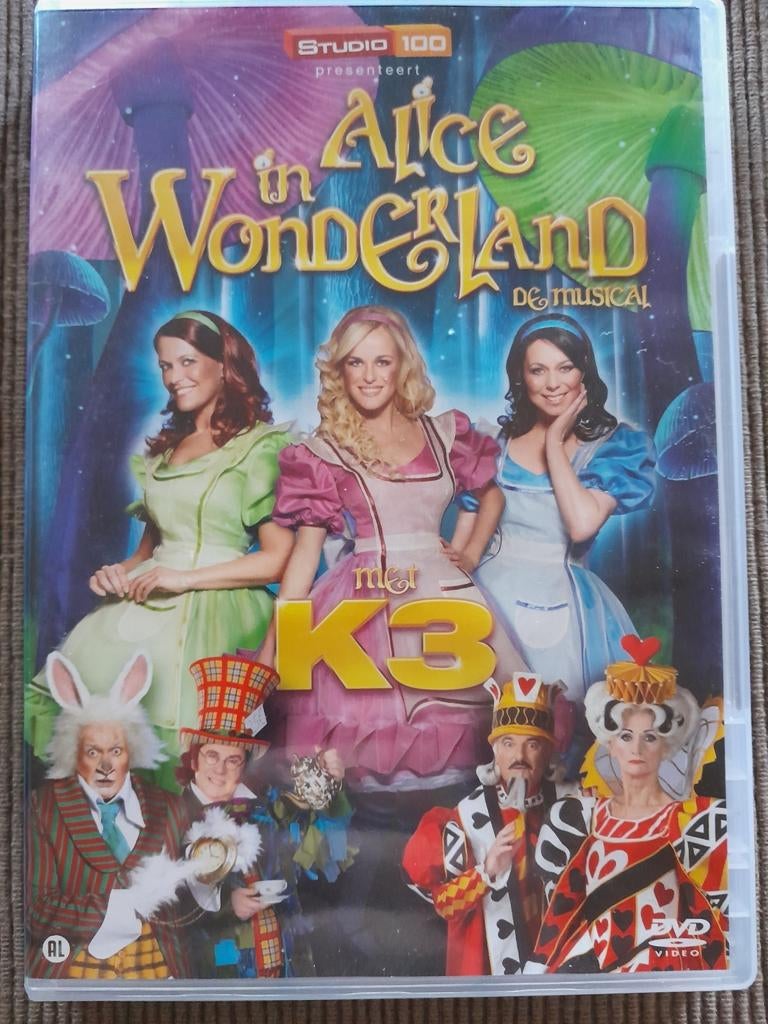 K3 , Alice in wonderland, Cd's en Dvd's, Alle leeftijden, Overige genres, Ophalen of Verzenden, Zo goed als nieuw
