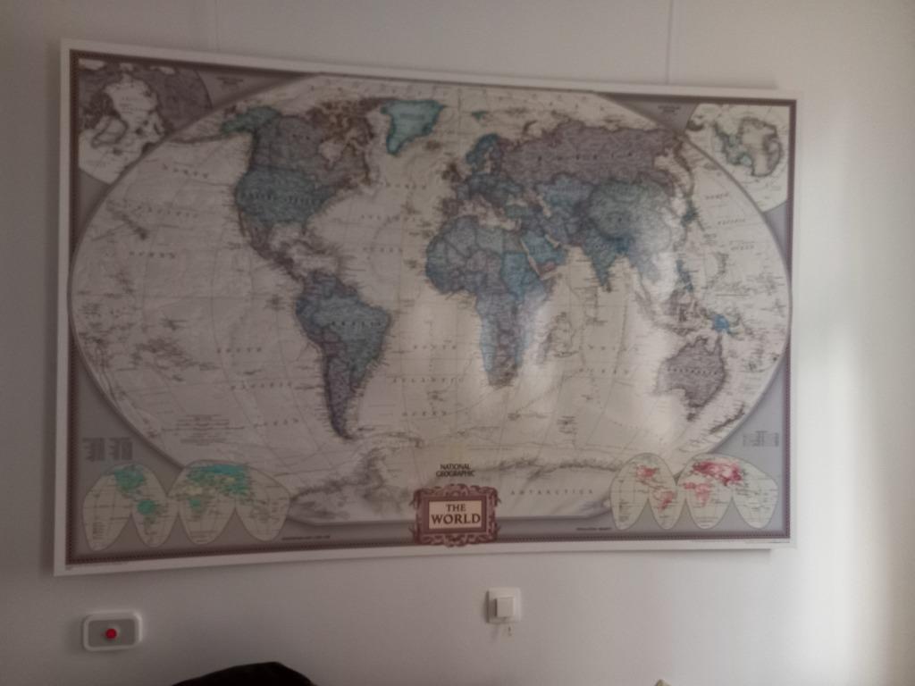 Wereldkaart, Huis en Inrichting, Ophalen, Zo goed als nieuw
