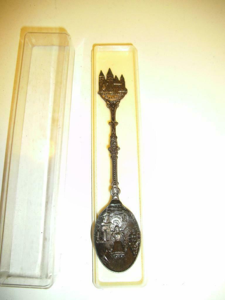 Verzilverd souvenirlepeltje Echternach (Verzam-025), Ophalen of Verzenden, Zo goed als nieuw