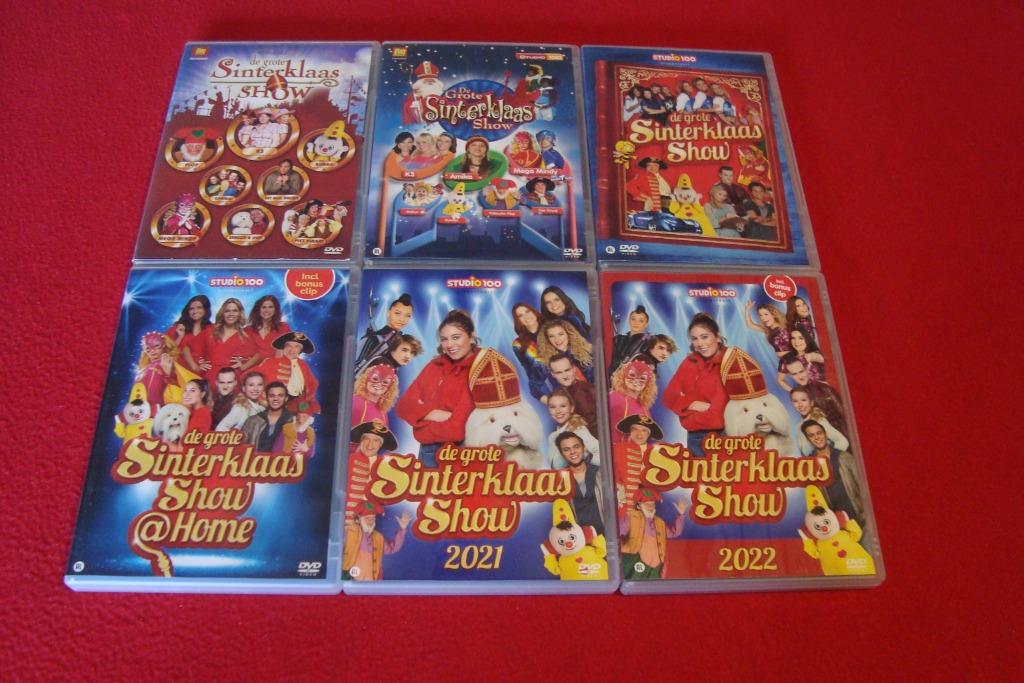 6 dvd's studio 100 de grote sinterklaasshow, Cd's en Dvd's, Ophalen of Verzenden