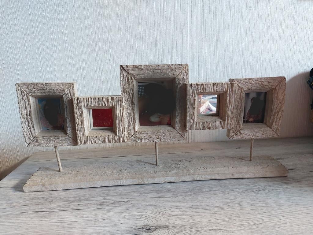 Cadres pour 3 petites photos et avec 2 minis miroirs, Enlèvement, Utilisé